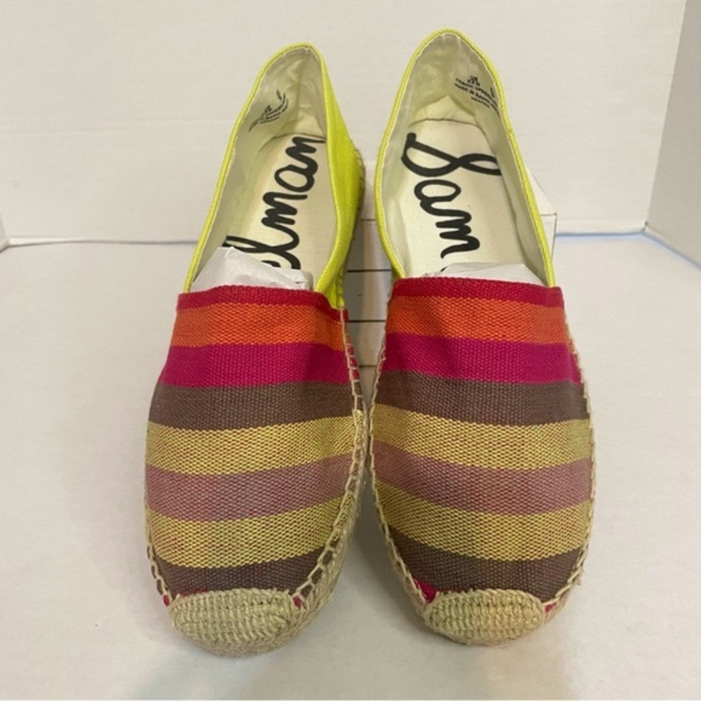 Sam Edelman Verona Espadrille Slip On Canvas Summer Flat in Multi Size 8